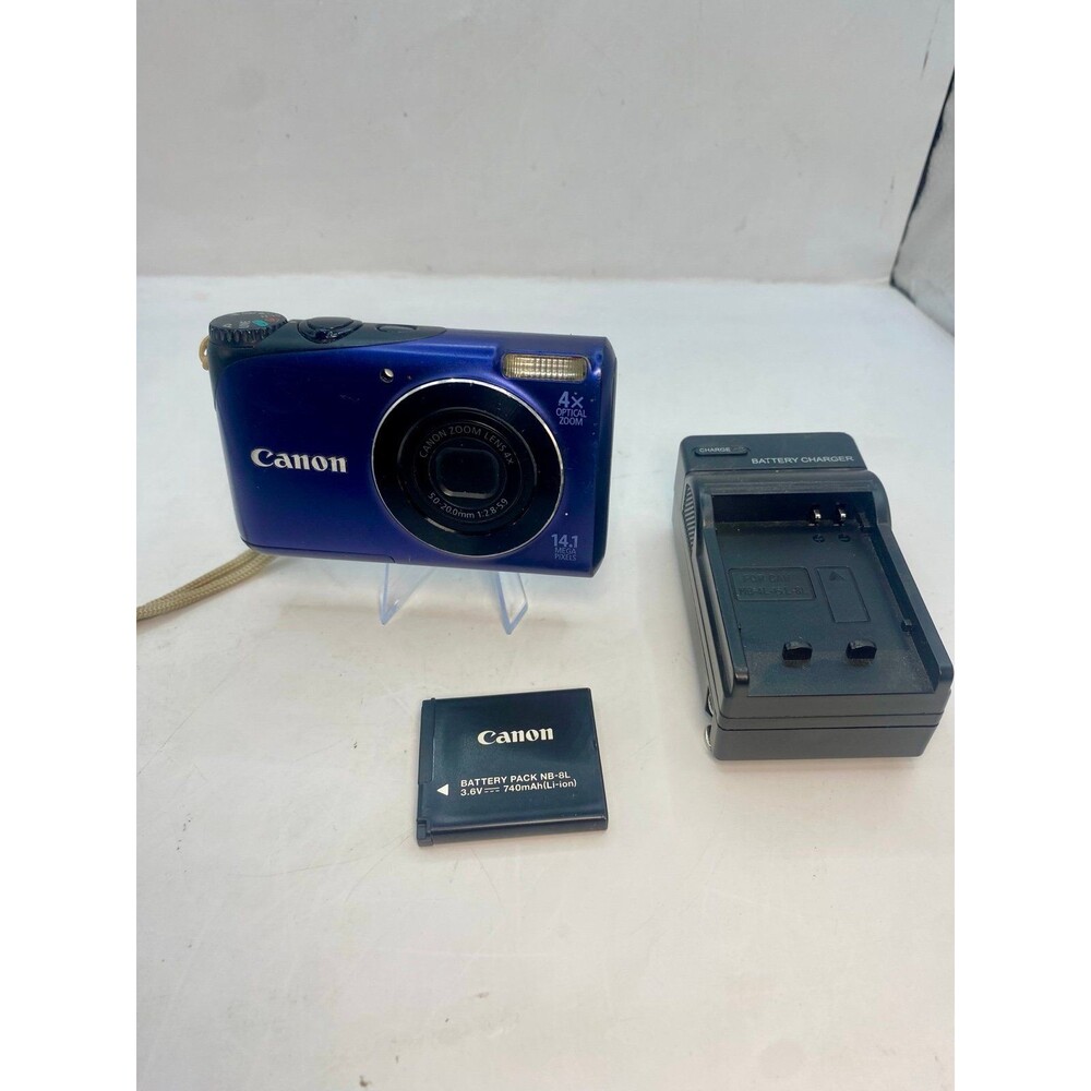 Canon PowerShot A2200 14.1MP Digital Camera - Blue